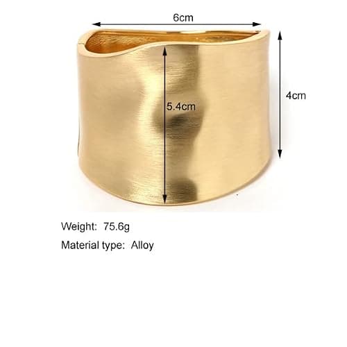 CSIYANJRY99 18K Gold Bracelets for Women Cuff Bangles Thick Gold Chunky Bangle Bracelet Big Wrist Cuff Wrap Bracelet for Women thumbnail 7