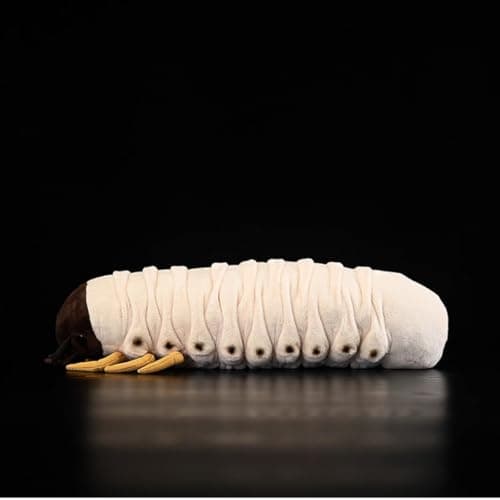 Realistic Grub Plush - 13.7'' Caterpillar Worm Stuffed Animal, Insects Lovers, and Collectors thumbnail 7
