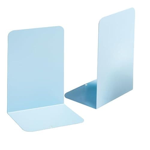 Blue Large Metal Bookends for Shelves - Image 1