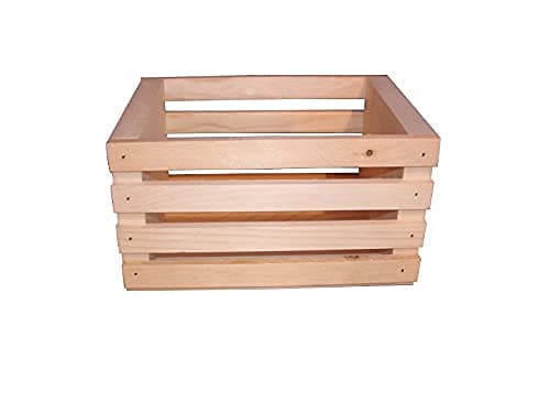 8" wooden crate storage crate centerpiece crate crate decor wooden crate wood crate handmade wood crate wedding decor crate - Image 1