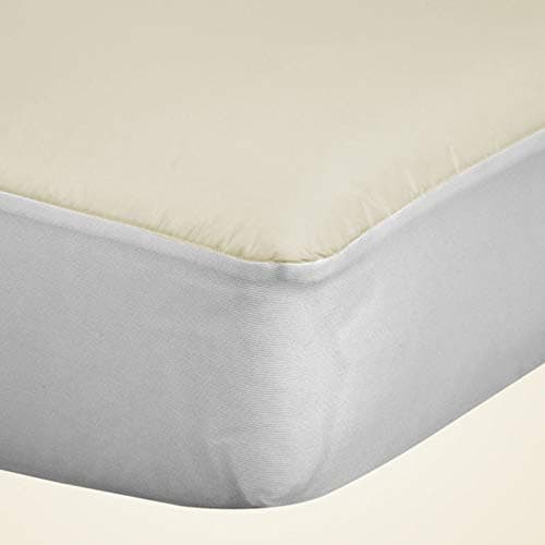 Sealy Baby Organic Cotton Top Breathable Fitted Waterproof Infant Crib Mattress Protector Pad and Toddler Bed Cover, Durable and Comfortable Topper, Machine Washable, 52” x 28”- White thumbnail 3