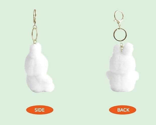 MSGlobal Cute Plush Keychain for Bag, Backpack, About 5 Inches thumbnail 3