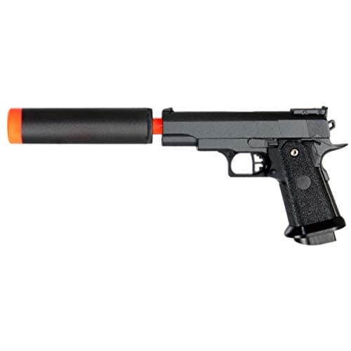 UK Arms G10A Mini M1911 Hi Capa 4.3 Metal Spring Airsoft Pistol – Metal Spring Airsoft Gun for Beginners (Black) - Image 1