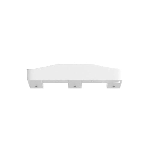Modern Innovations Bedside Shelf for Bed, College Dorm Room, Bunk Bed Shelf/Caddy for Top Bunk, Clip On Nightstand Tray with Cord and Cup Holder for Table Storage (White) - White thumbnail 4