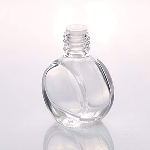 USRommaner 10 Pcs 8ml Hanging Essential Oil Diffuser,Empty Clear Glass Oblate Car Air Freshener Perfume Aromatherapy Pendant Bottle Vials With Wooden Caps & Hanging String-FREE 1 Funnel&Dropper thumbnail 4