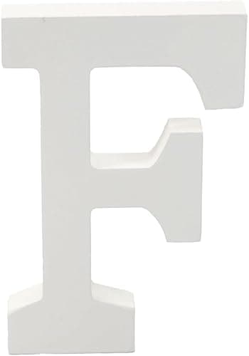 Dekorative Buchstaben und Zahlen aus Holz, 15 cm (F) - Image 1