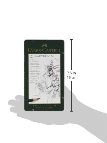 Faber-Castell 9000 Graphite Sketch Pencil Sets Art 8B - 2H set of 12 thumbnail 3