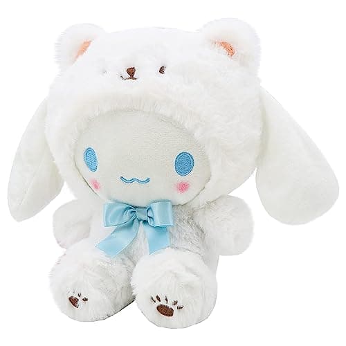 MJJAOQYF Cartoon Kawaii White Bear Cross-Dressing Series Plush,Soft Plush Doll Cute Soft Toys, Plush Pillow Stuffed Animals Toy Birthday Gifts for Girls Kids (White) thumbnail 3
