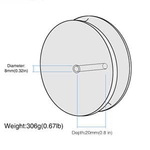 Record Weight Stabilizer by FEMELI,Turntable Weight Clamps-Low Profile to Fits Under Dust Cover of Turntable Vinyl Disc LP Record Player (Black) thumbnail 5