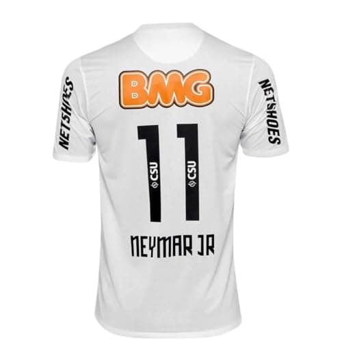 Santos Ney #11 Retro 12/13 Soccer Jersey for Men Fan Version (US, Alpha, Medium, Regular, Regular, Retro) - Image 1