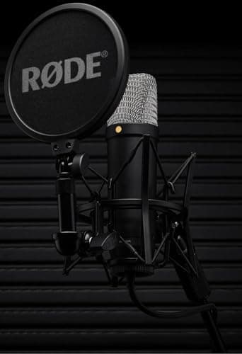 RØDE NT1 5th Gen Large-Diaphragm Studio Condenser Microphone - XLR & USB Outputs - Shock Mount & Pop Filter Included - Music Production, Vocal Recording, Podcasting - Black - Professional Audio thumbnail 3