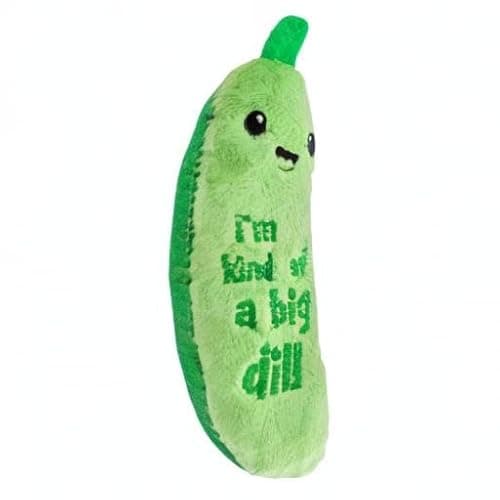 Catstages Crunchy Pickle Kicker Toy with Catnip and Dental Mesh, Pickle Shape, Plush and Crinkle Cat Toy for Kicking, Tossing, and Teeth Cleaning, Green thumbnail 9