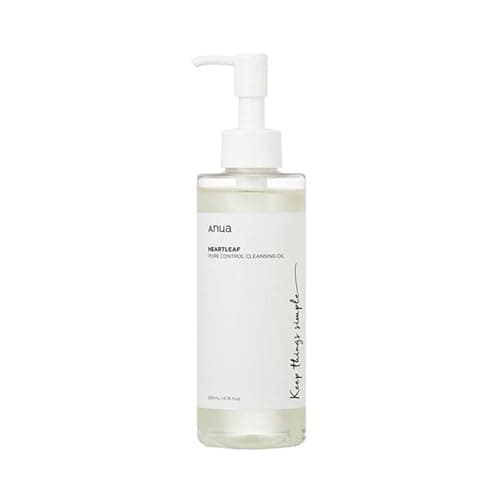 ANUA Heartleaf Huile nettoyante pour le contrôle des pores Nettoyant coréen pour le visage, Élimination quotidienne des points noirs 6,76 fl oz (200 ml) - Image 1