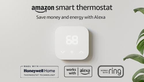Amazon Smart Thermostat – Save money and energy - Works with Alexa and Ring - C-wire required - Thermostat only - Thermostat only thumbnail 7