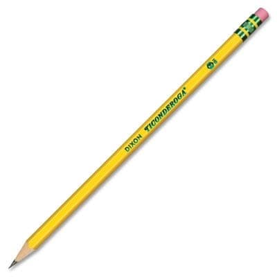 Ticonderoga Wood-Cased Pencils, Unsharpened, 2 HB Soft, Yellow, 24 Count thumbnail 5