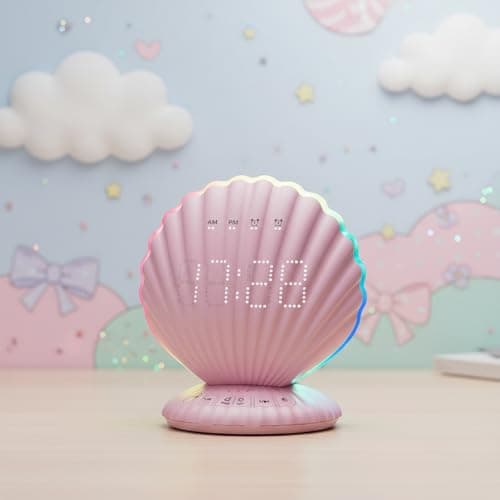 CHOUYONL Alarm Clock for Heavy Sleepers,Bluetooth Speaker with LED Light - Image 1