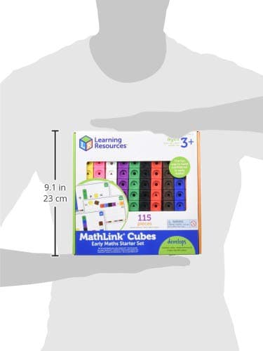 Learning Resources Kit Cubes MathLink – 100 Cubes Colorés + 30 Activités – Apprentissage des Maths Dès 4 Ans – Tri, Formes, Calcul – Idée Cadeau Éducatif thumbnail 3