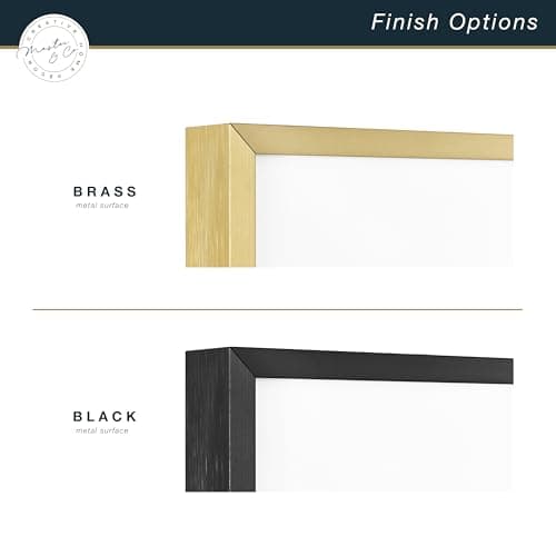 MCS Master & Co. Foundry Metal 18x18 Matted Picture Frame with 8x8 Photo Display, Black Vertical & Horizontal Wall Hanging Frame for Photos & Artwork (2-Pack) thumbnail 4