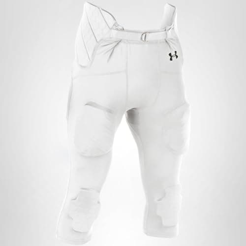 Under Armour Gameday Armour Integrated Football Pant Youth, White, X-Large thumbnail 7