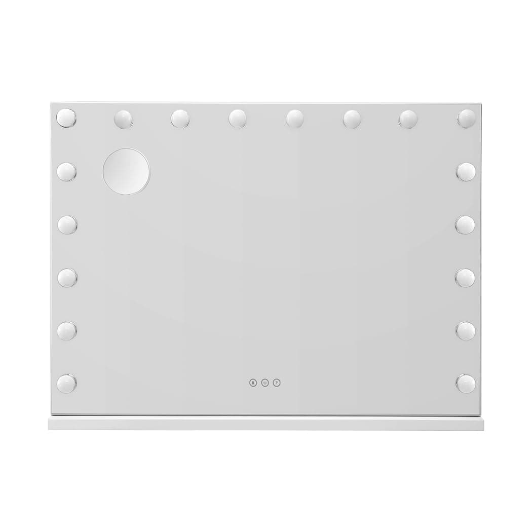 Embellir Makeup Mirror, 80 x 58cm Hollywood Vanity Mirrors Beauty Cosmetic Dressing Bathroom Decor, 18 LED Light Bulbs with Tabletop Lights Rectangle Dimmable thumbnail 3