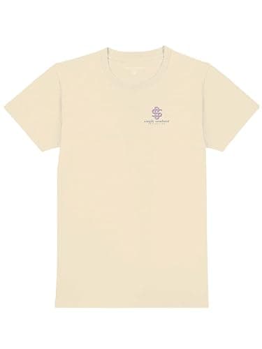 Simply Southern Pray Relaxed Fit Short Sleeve Women's T-Shirt, Natural thumbnail 2