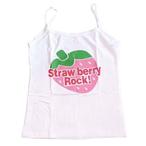 Y2k Aesthetic Cute Tee Vintage Street Women Graphic Kawaii Clothes Cutecore Slim Fit Crop Tops Camisole - Image 1