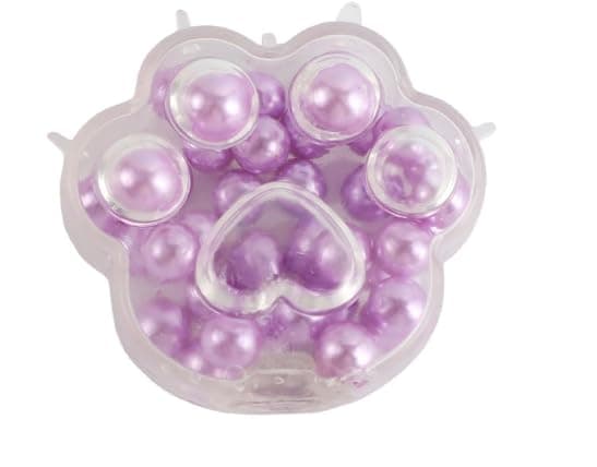3 Pack Squishy Fidget Toys with Beads for OCD Anxiety Relief Grape Noisy Squishy Ball Cat Paw Fidget Toys thumbnail 3