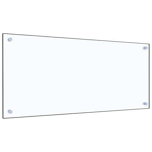 Myheimly Küchenrückwand Spritzschutz Fliesenspiegel Glasplatte Rückwand Herdspritzschutz Wandschutz Herd Küche Hartglas Transparent,90 x 40 cm - Image 1