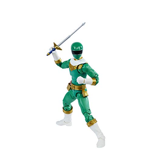 Power Rangers Lightning Collection Zeo IV Green 6-Inch Premium Collectible Action Figure Toy with Accessories thumbnail 5
