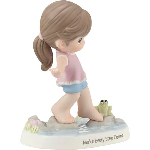 Precious Moments 213015 Make Every Step Count Brunette Bisque Porcelain Figurine thumbnail 3
