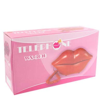 TelPal Corded Landline Phones for Home, Funny Novelty Lip Phone Gift, Wired Mouth Telephone Real Landline Home Office Telephones Furniture Decor thumbnail 6