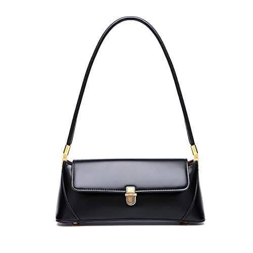 Women Shoulder Bags Vintage Handbag Retro Classic Small Purse 90s Buckle Closure thumbnail 5