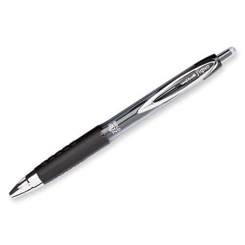 uni-ball 207 Retractable Gel Pens Bold Point, 1mm, Black, 12 Pack thumbnail 4