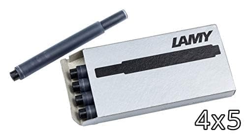 Set di 4 cartucce d'inchiostro LAMY T10 con grande capacità d'inchiostro - adatte a tutti i modelli di penne stilogr. Lamy - 1,25 ml per cartuccia - 5 pezzi per confezione - Colore inchiostro nero thumbnail 2