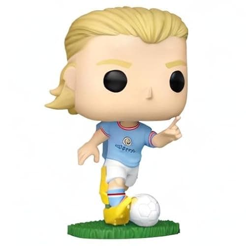 Funko POP! Football: Manchester City FC - Erling Haaland | Official Sports Merch - Collectable Vinyl Figurine for Shelf Display - Birthday Gift Idea for Fans and Collectors thumbnail 9