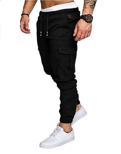 GM MGBOYGYM Mens Fashion Joggers Sports Pants - Cotton Cargo Pants Sweatpants Trousers Mens Long Pants thumbnail 2