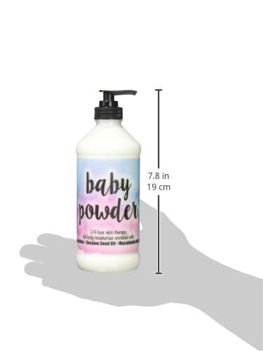 The Lotion Company 24 Hour Skin Therapy Lotion, Baby Powder Fragrance, Full Body Moisturizer, w/ Aloe Vera, Paraben Free, Made in USA, 16 oz bottle + 2 oz travel size thumbnail 7