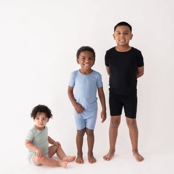 KYTE BABY, Short Sleeve Toddler Pajama Set, 97% Rayon made from Bamboo, 3% Spandex thumbnail 3