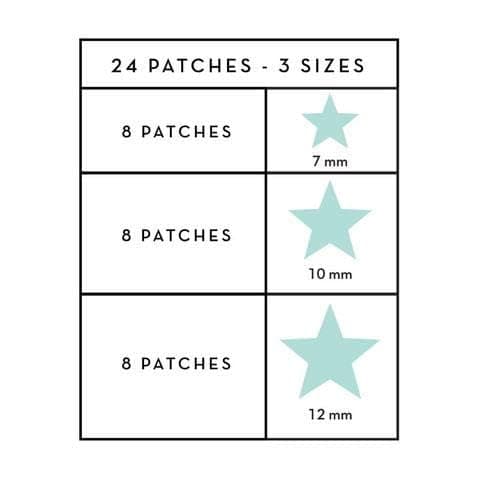 The Crème Shop Star Shape Clear Skin Hydrocolloid Dark Spot Acne Patches - Infused with Salicylic Acid + Witch Hazel | Adhesive patches that fight pesky pimples. (72 Patches / 3 Sizes) thumbnail 4