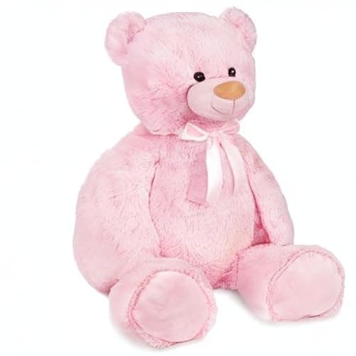 BRUBAKER Peluche géante XXL - Ours/Nounours - 100 cm - Rose - Ultra Douce & Mignonne thumbnail 8