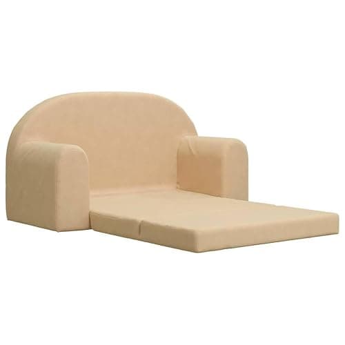 Générique Canapé-lit pour Enfants 2 Places crème Peluche Douce,Meubles,Mobilier pour bébés & Tout-Petits,Crème,2.75 KG,357025 thumbnail 5