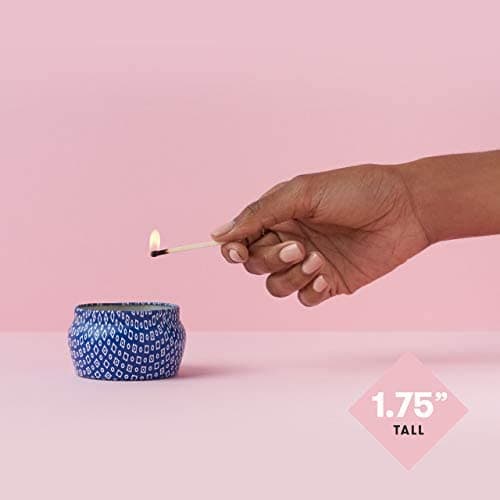 Capri Blue Volcano Scented Mini Tin Candle - Printed Mini Tin Jar Candle - Luxury Candles for Home Scented with Tropical Fruit & Sugared Citrus - Soy Candle Wax Blend - Blue Candle (3 oz) thumbnail 5