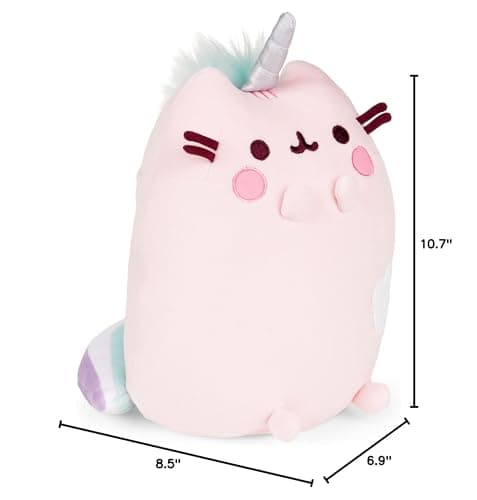 GUND Pusheen Dreamy Pusheenicorn Extra Soft Squisheen Cat Stuffed Animal Plush, Pink, 9.5” thumbnail 7