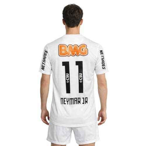 Santos Ney #11 Retro 12/13 Soccer Jersey for Men Fan Version (US, Alpha, Medium, Regular, Regular, Retro) thumbnail 7
