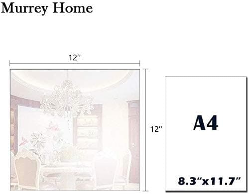 Murrey Home Wall Mirror for Home Gym Mirror, Full Length Mirrors Wall Mounted, Frameless Full Body Mirror Tiles for Wall, Door, Garage, 12" x4PCS thumbnail 2