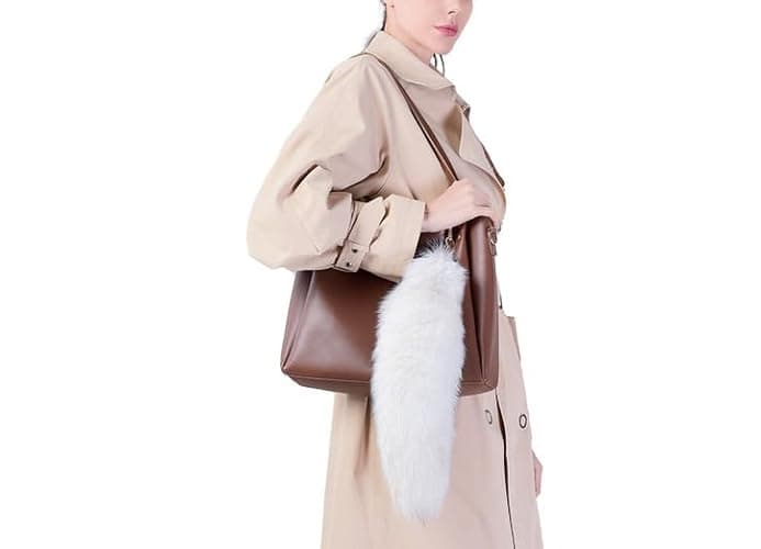 GorinsKani 3 Pcs Fluffy false Tail Cosplay Tail Handbag Keychain Costume for Kids Adult Hook pendant thumbnail 8