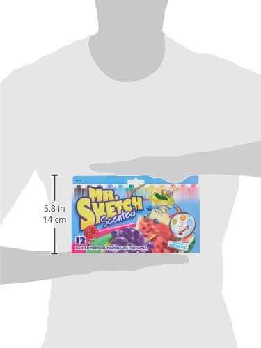 Mr. Sketch Scented Markers, Chisel Tip, Assorted Colors, 12 Count thumbnail 2