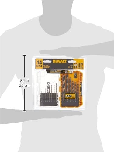 DEWALT Drill Bit Set, Black and Gold, 14-Piece (DWA1184) thumbnail 3