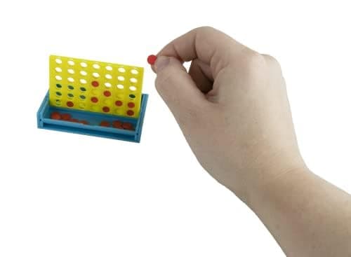 World's Smallest Connect 4 Board Game, Miniature Classic Game with Grid, Case & Tokens, Fun for All Ages, Family Games for Kids, Perfect for Stocking Stuffers, Easter Baskets, Party Favors, Ages 6+ thumbnail 7