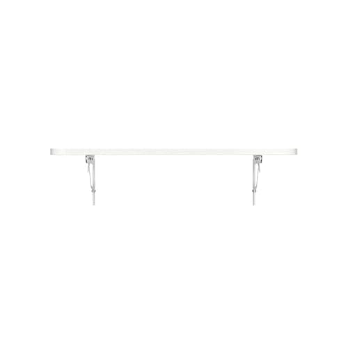 CYGJSYEA Wall Mounted Folding Table,White Floating Desk for Small Spaces,Stainless Steel Bracket Laundry Folding Table,Wall Folding Desk,Home Bars and Dining Establishments70x40cm /27.5" x 15.7" thumbnail 4